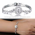 Platinum silver bangle bracelets, diamond ladies bracelet designs